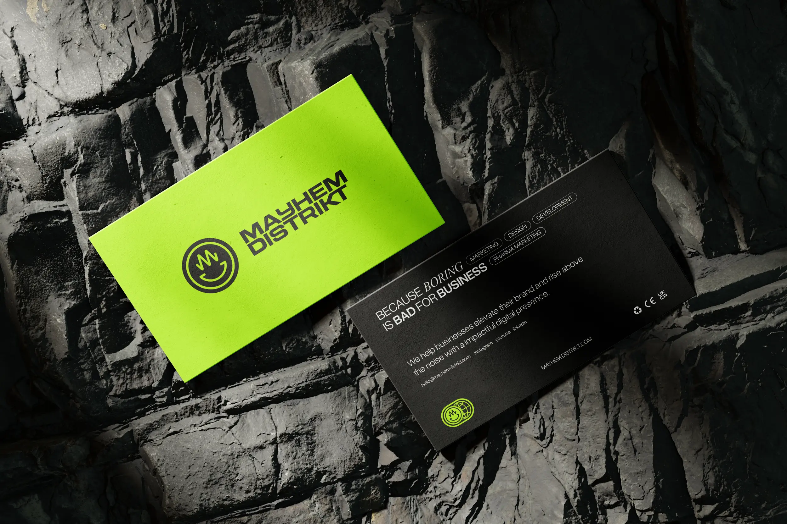 MDMA Business Card Mockup